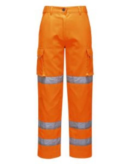 Picture of LADIES HI VIS TROUSER ORANGE SIZE XS