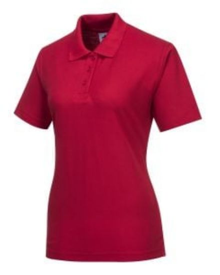 Picture of LADIES NAPLES POLO SHIRT RED SIZE S