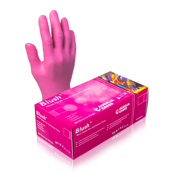 Picture of AURELIA BLUSH PINK NITRILE GLOVE - MEDIUM (200)