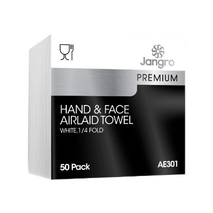 Picture of JANGRO PREMIUM 33CM AIRLAID 4 FOLD NAPKIN (500)