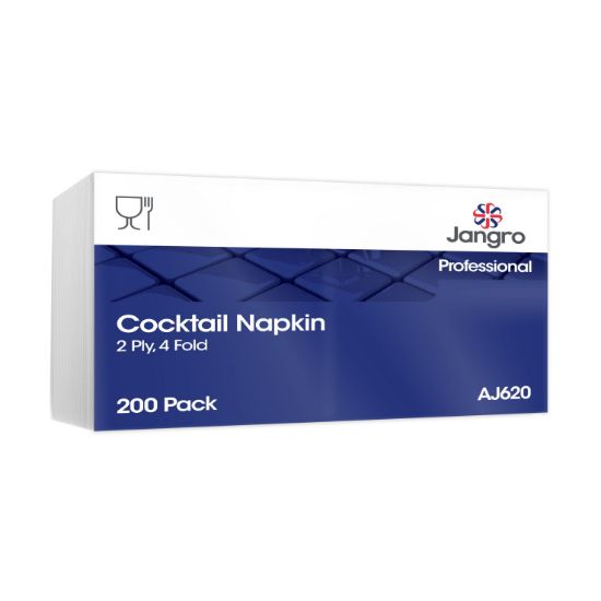 Picture of LUNCH NAPKIN 33CM X 33CM WHITE 2 PLY (PACK OF 100)