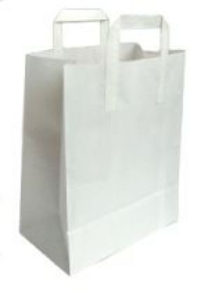 Picture of PAPER CARRIER BAG WHITE 8x13x10" (250)