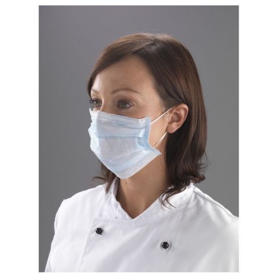 Picture of 3PLY GENERAL PURPOSE TYPE I FACE MASK (CASE OF 1000)