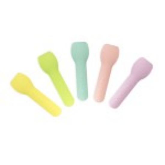 Picture of TUTTI FRUITTI PAPER ICE CREAM SPOON 3.5" 90MM (PACK OF 50)