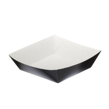 Picture of BLACK FOLDED BOARD BURGER TRAY 5" X 5" (CASE OF 500)