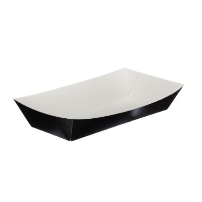 Picture of BLACK FOLDED BOARD MEAL TRAY 43X85X192MM (CASE OF 500)