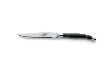 Virgule Steak Knife with Black Handle (Dozen)