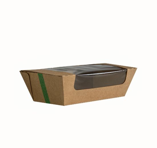 Picture of MICROFLUTE HINGED WINDOW HOT BOX 8" X 5" (CASE OF 250)
