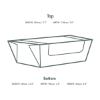 Picture of MICROFLUTE HINGED WINDOW HOT BOX 8" X 5" (CASE OF 250)