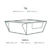 Picture of MICROFLUTE HINGED WINDOW HOT BOX 6" X 6" (CASE OF 210)