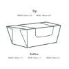 Picture of MICROFLUTE HINGED WINDOW HOT BOX 6 X 4" (CASE OF 300)