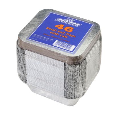 Picture of CATERPACK SMALL FOIL FOOD TRAY & LID 12.5x10cm x 46