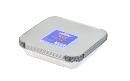 Picture of SQUARE FOIL TRAY & LID 23X23CM x 10