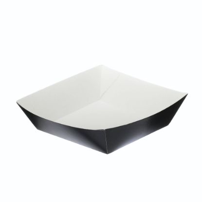 Picture of BLACK FOLDED BOARD BURGER TRAY 5" X 5" (PACK OF 125)