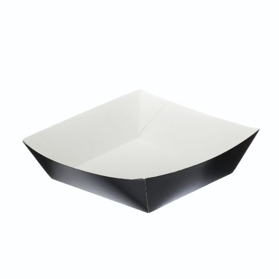 Picture of BLACK FOLDED BOARD BURGER TRAY 5" X 5" (PACK OF 125)