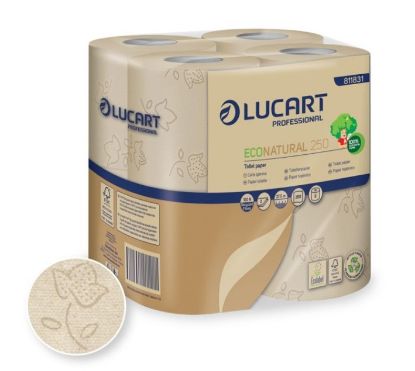 Picture of ECO NATURAL 250SHT CONVENTIONAL 2PLY TOILET ROLL RECYCLED (64)