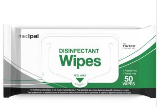 Picture of MEDIPAL DISINFECTANT WIPES FLOW PACK (50)