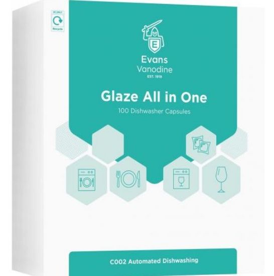 Picture of GLAZE ALL IN ONE DISHWASHER TABLETS (100)