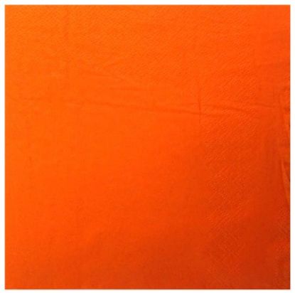 Picture of NAPKIN DINNER 39cm ORANGE 2 PLY (125)