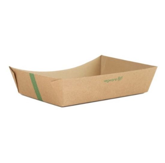 Picture of Food Tray Microflute 8x6" MFT-8X6 Vegware (Case of 200)