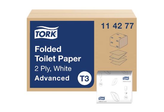 Picture of Tork Folded Toilet Paper 242sht White 2ply (36)