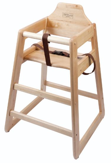 Picture of Wooden High Chair - Light Wood
