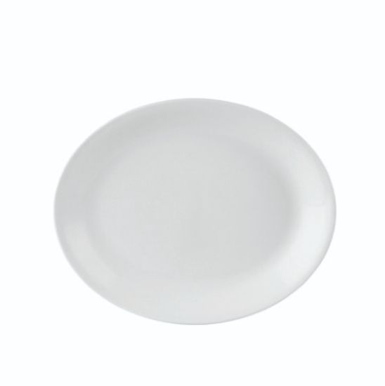 Picture of Simply Oval Plate 12x9.5" White (Case Of 4)