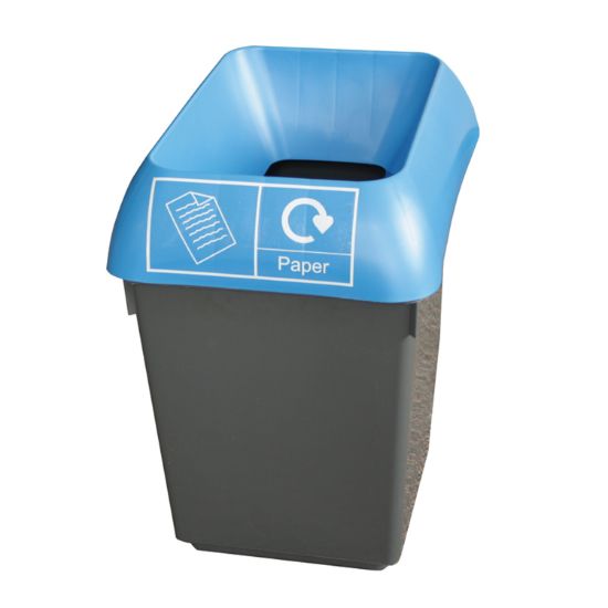 Picture of 30ltr Recycling Bin Complete With Lid For Paper