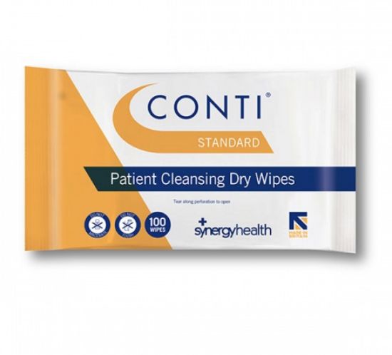 Picture of CONTI STANDARD REGULAR DRY PATIENT WIPES 100 PACK. 18X26CM (100) *S